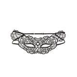 Mewmew Fleur du Mal rose guipure lace eye mask – delicate blindfold NZ, ideal for intimate play with lingerie, suspenders, and cat masks.
