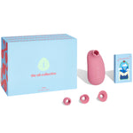 The Oh Collective CHI Air Suction Vibrator in pink with ergonomic design and interchangeable heads for clitoral stimulation.