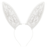 Mewmew Fleur du Mal ivory bunny ears – playful adult accessory NZ, perfect with lingerie, cat mask, and flirty costumes.