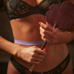 Fleur du Mal Bordeaux leather rose-shaped paddle – luxury adult accessory NZ, ideal for playful intimacy with lingerie sets.