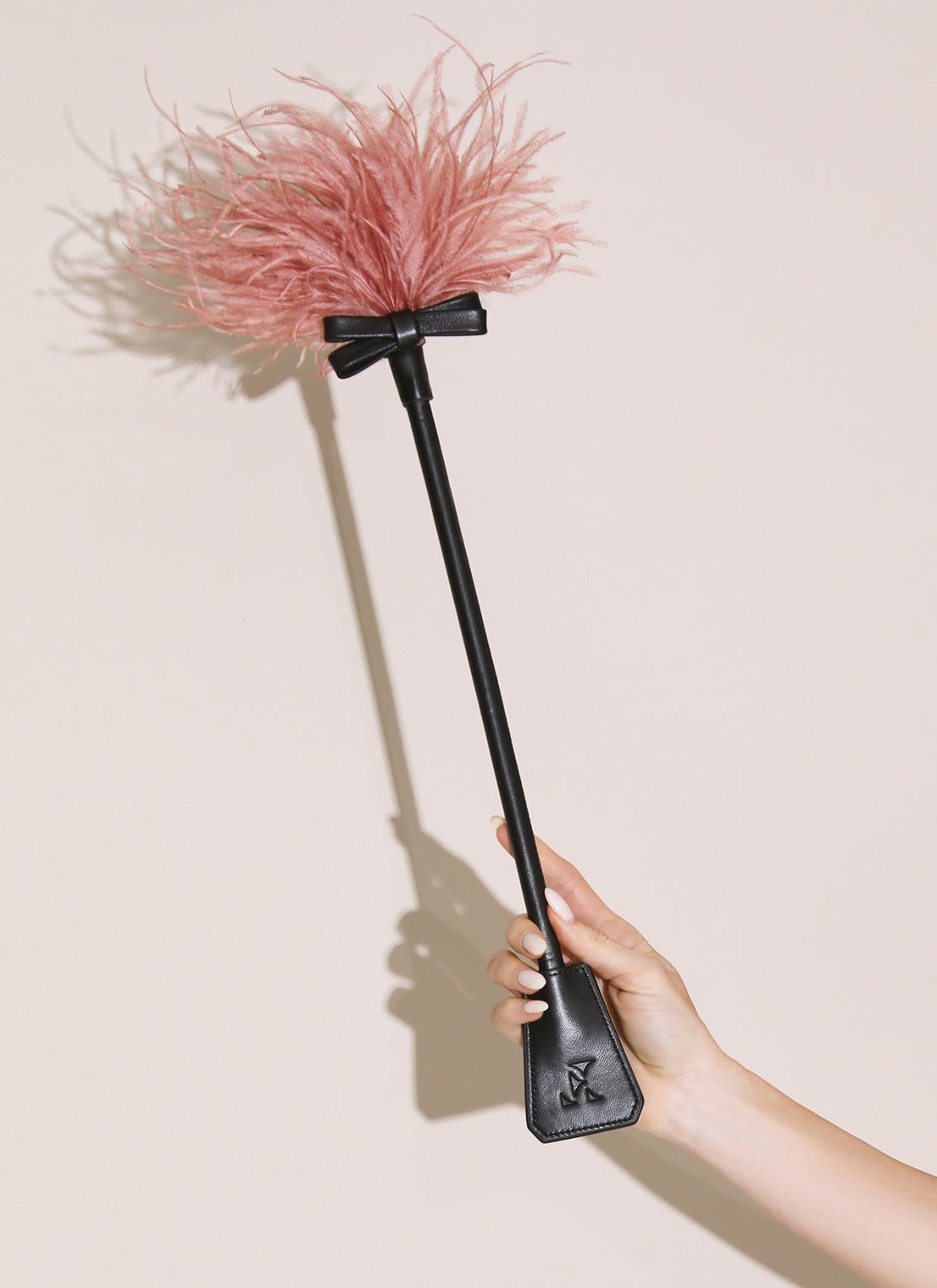 Mewmew Fleur du Mal feather tickler and riding crop – adult toy NZ, perfect for playful intimacy with blindfolds and lingerie sets.